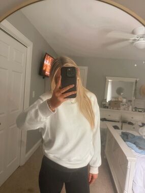 Thread & Supply Women's White Crewneck Sweatshirt